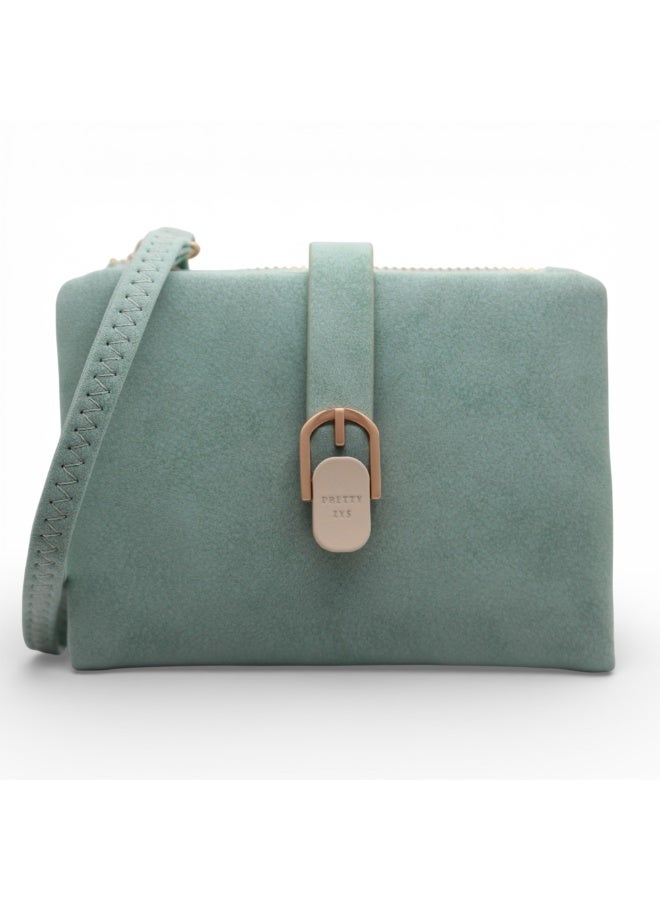 Prettyzys Elegant Compact Women’s Wallet with Zipper & Snap Closure - Image 1