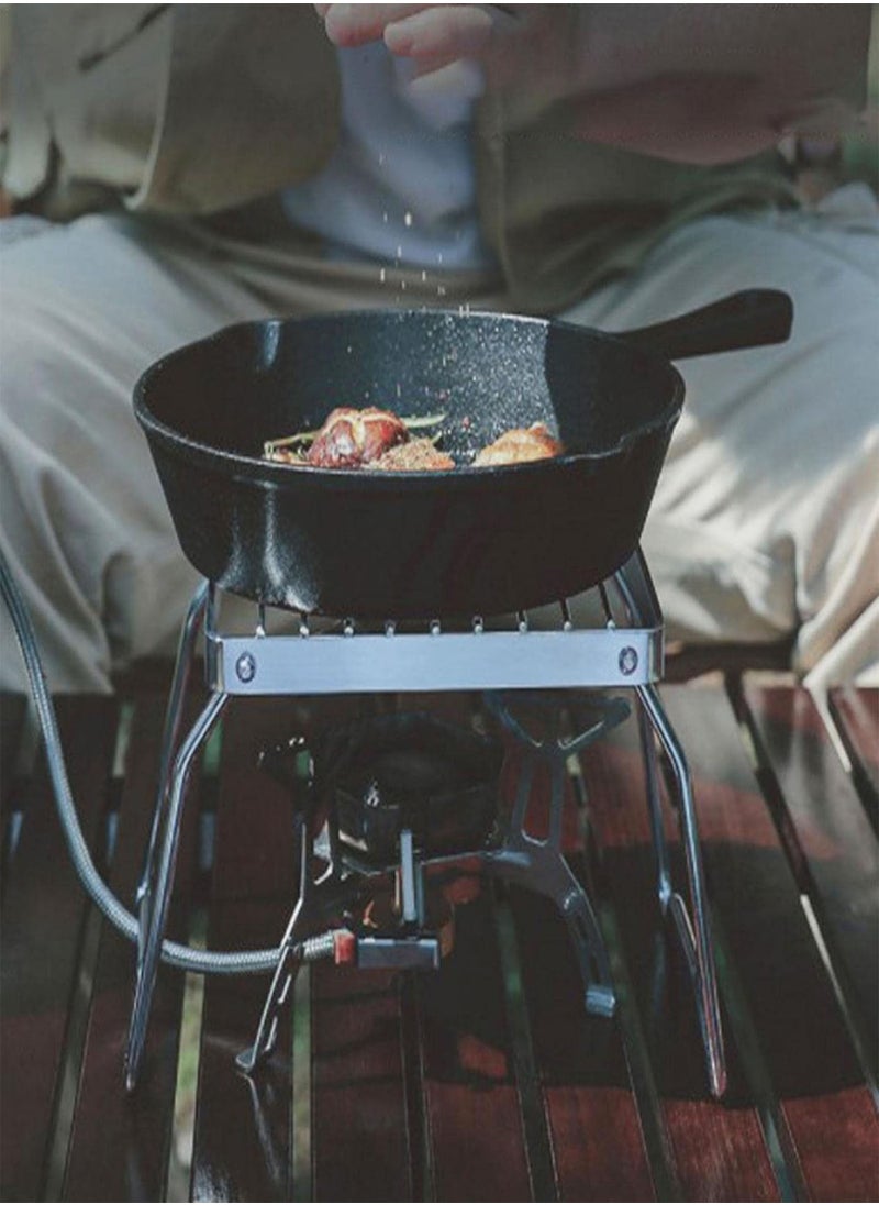 GGOOT Campfire Stand | Camping Gear | 304 Stainless Steel Grate Camping Stove Portable Camping Hiking Fire Pit and Survival Stove Rocket Stove Backpacking Stove Potable Stoves  - Image 3