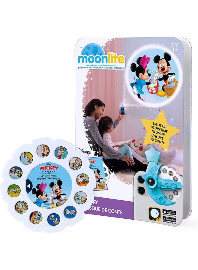Moonlite Storybook Reels For Flashlight Projector Kids Toddler ; Mickey & Friends A Perfect Picnic ; Single Reel Pack Story For 12 Months And Up - Image 1