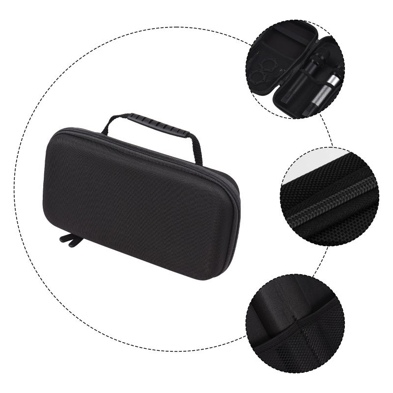 Microphone Case Portable Lightweight Oxford Fabric Water-Resistant - Large Capacity Storage for Wireless Receivers Transmitters Charging Cables - Mic Storage Box with Foam Padding for Microphones - Image 4