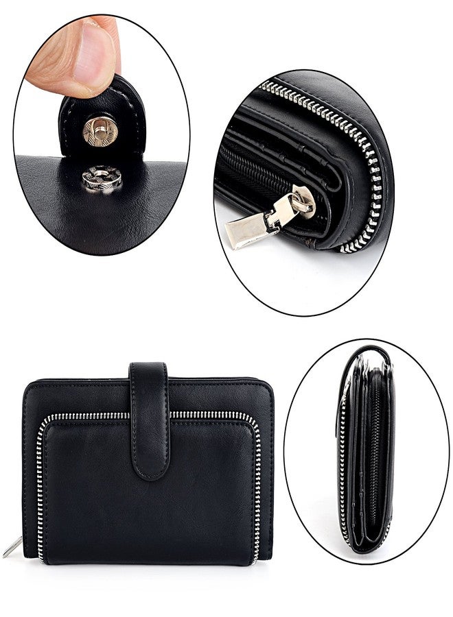 UTO Wallets for Women Wristlet RFID Large Capacity PU Leather Clutch Card Holder Organizer Ladies Purse Strap 459 Indigo - Image 4