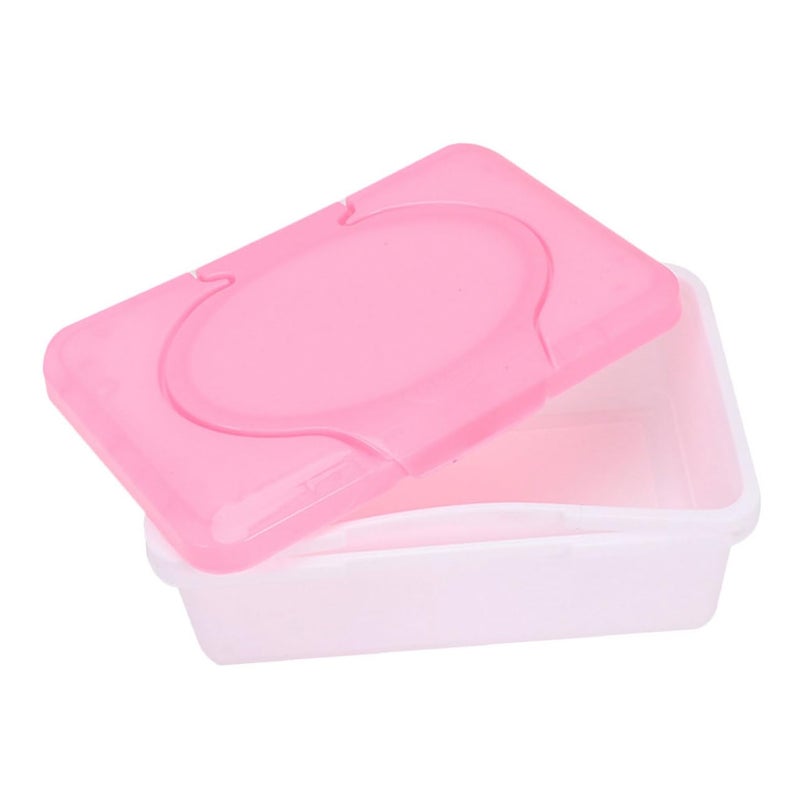 White Plastic Compact Wipes Holder for Bathroom Tissue Box Dispenser - Image 2