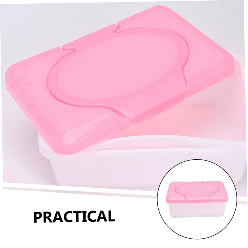 White Plastic Compact Wipes Holder for Bathroom Tissue Box Dispenser - Image 3