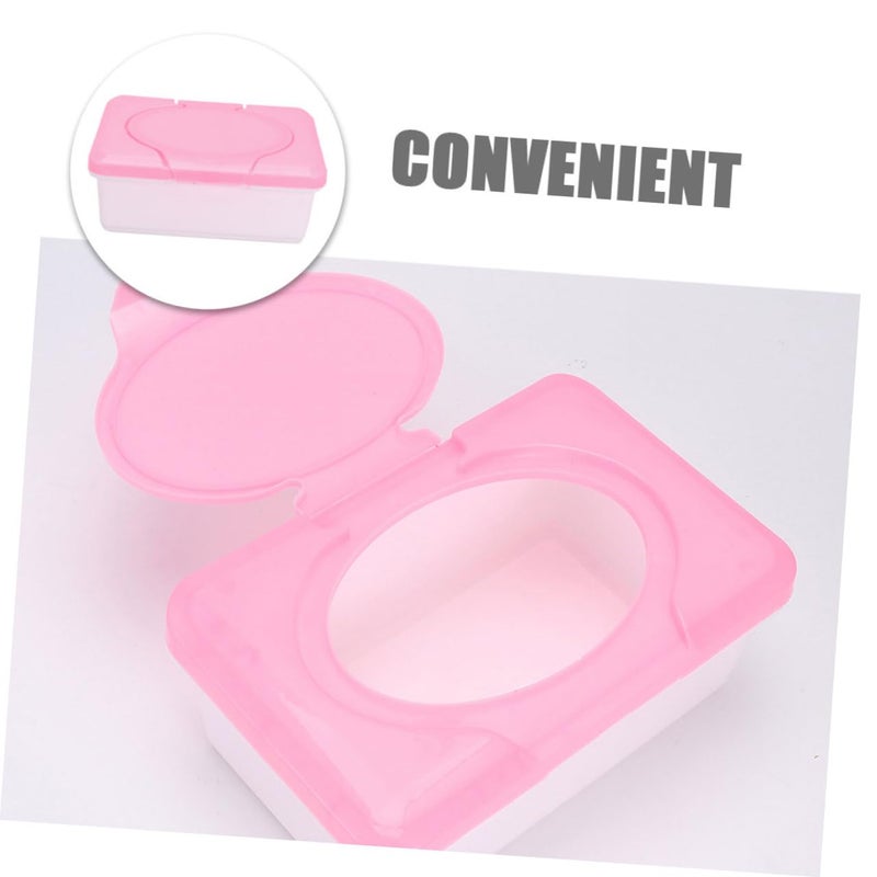 White Plastic Compact Wipes Holder for Bathroom Tissue Box Dispenser - Image 4