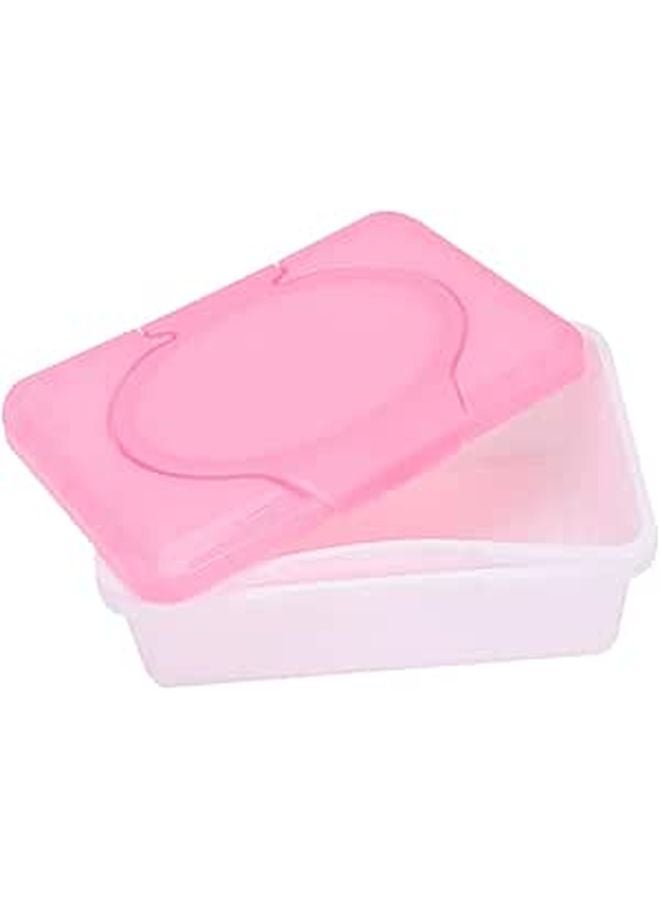 White Plastic Compact Wipes Holder for Bathroom Tissue Box Dispenser - Image 1