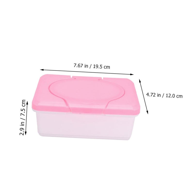 White Plastic Compact Wipes Holder for Bathroom Tissue Box Dispenser - Image 5