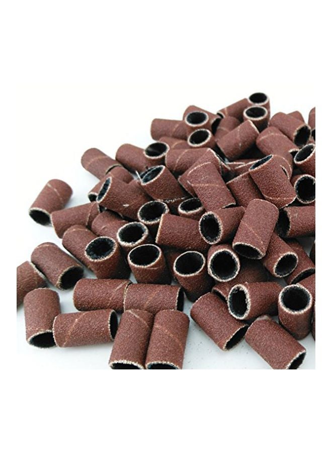 yueton Pack of 100 Professional Nail Manicure Sanding Bands Grit File Sand Piece Set (#180) - Image 2