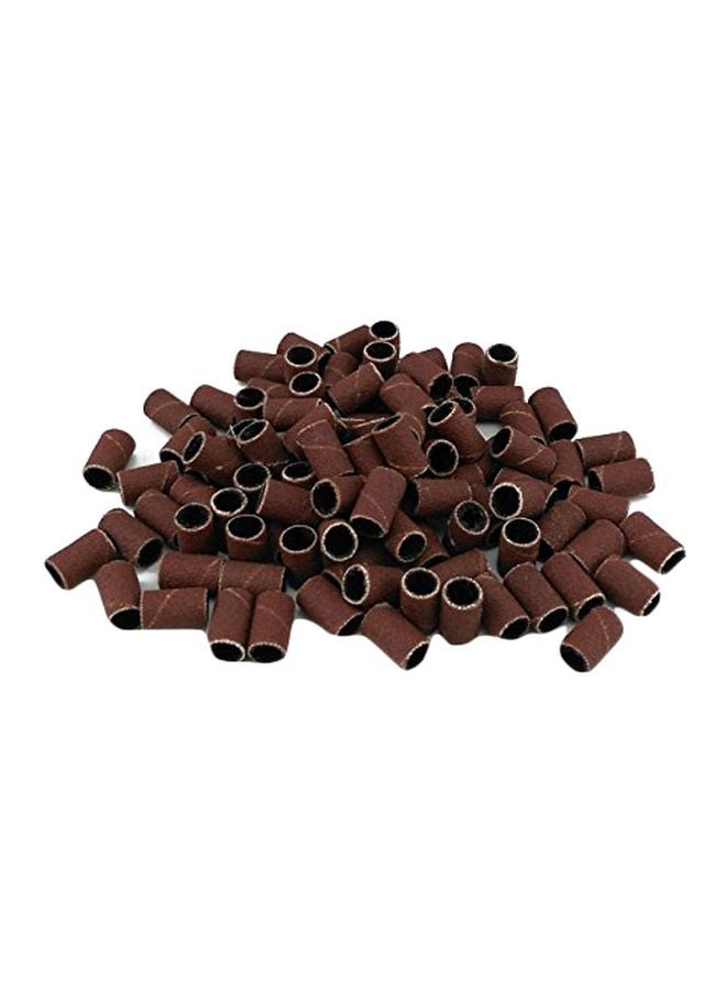 yueton Pack of 100 Professional Nail Manicure Sanding Bands Grit File Sand Piece Set (#180) - Image 1