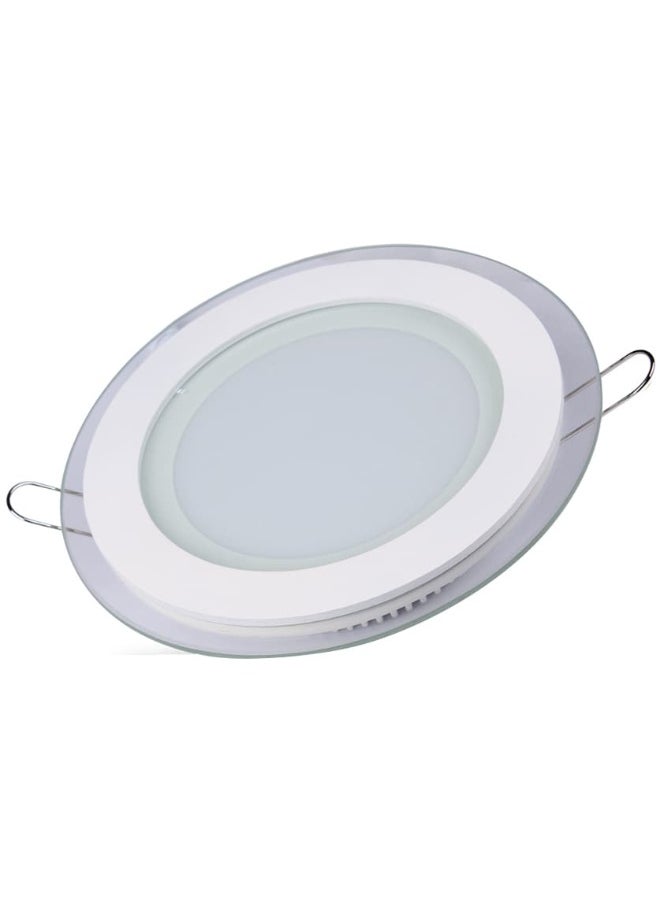 LED bulbs for gypsum ceiling, buried spotlight, glass panel frame, bright multi-colored (cream + yellow + white), 7 cm, 5 watts.