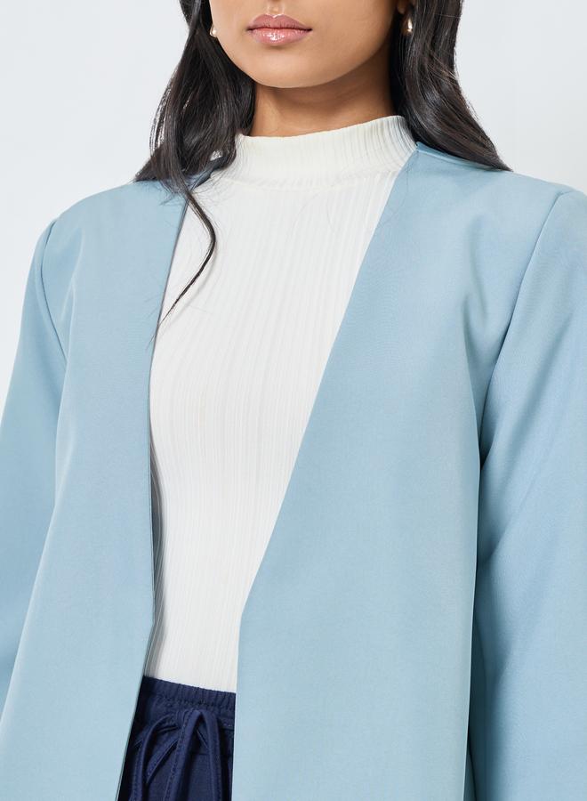 Take Two Solid Front Open Regular Fit Blazer - Image 4