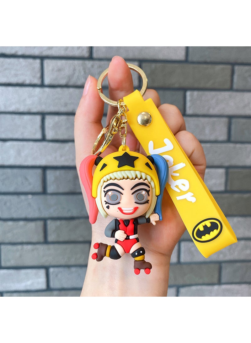 Generic - Creative Joker Batman Keychain Toy Car Bag Key Holder Decoration Item from Mainland China Jewelry Accessories Category Roller Skating Little Ugly Girl - Image 1