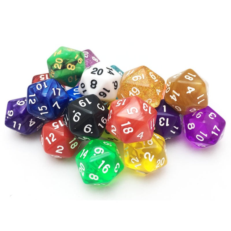 SmartDealsPro 10-Pack 20 Sided Dice D20 Polyhedral Dice for DND RPG MTG Table Game (Color 1) - Image 1