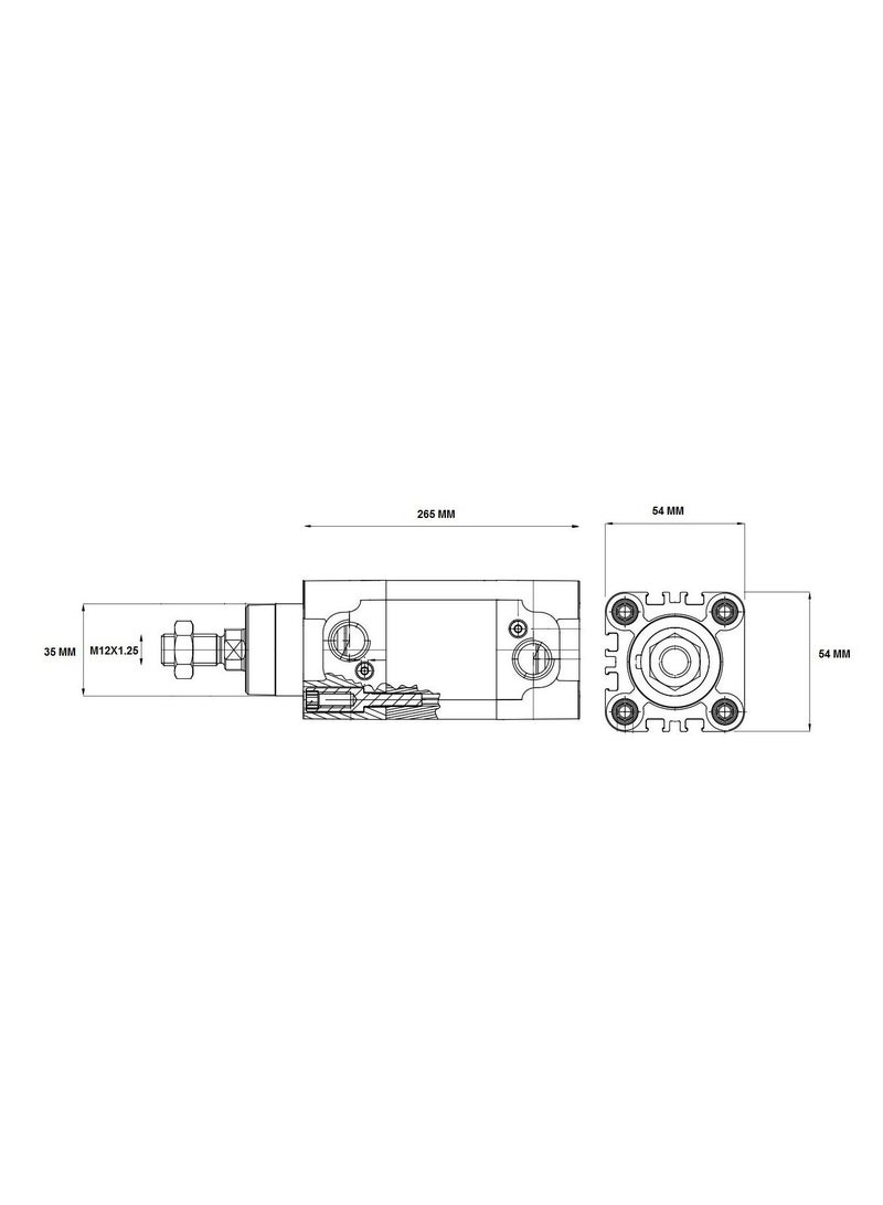 Aignep Air cylinder size 40 X 160 Italy - Image 3