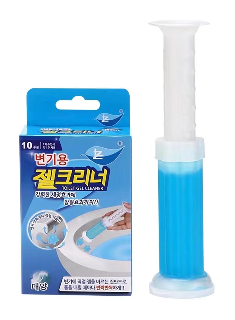 Floral scented toilet gel cleaner, 120ml. A descaler and odor remover for a clean bathroom. Long-lasting freshness. Easy to use. 12 flower gels per bottle. With the smell of the sea - Image 1