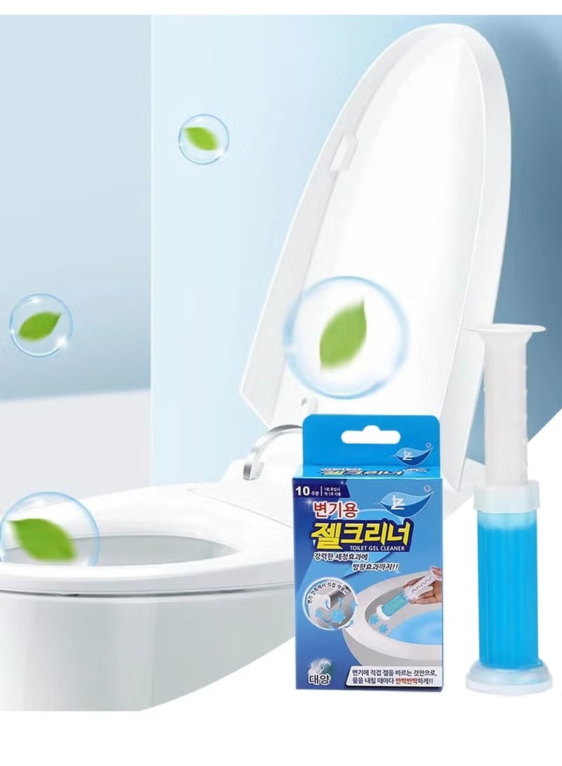 Floral scented toilet gel cleaner, 120ml. A descaler and odor remover for a clean bathroom. Long-lasting freshness. Easy to use. 12 flower gels per bottle. With the smell of the sea - Image 4