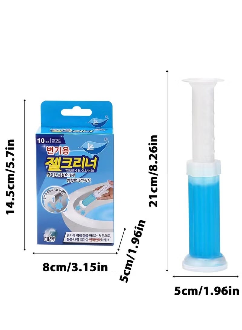 Floral scented toilet gel cleaner, 120ml. A descaler and odor remover for a clean bathroom. Long-lasting freshness. Easy to use. 12 flower gels per bottle. With the smell of the sea - Image 3