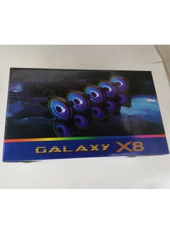 12CM Dual Ring LED RGB Quiet Cooling Case FanRGB fan 8 + controller RGB fan 8 + controller