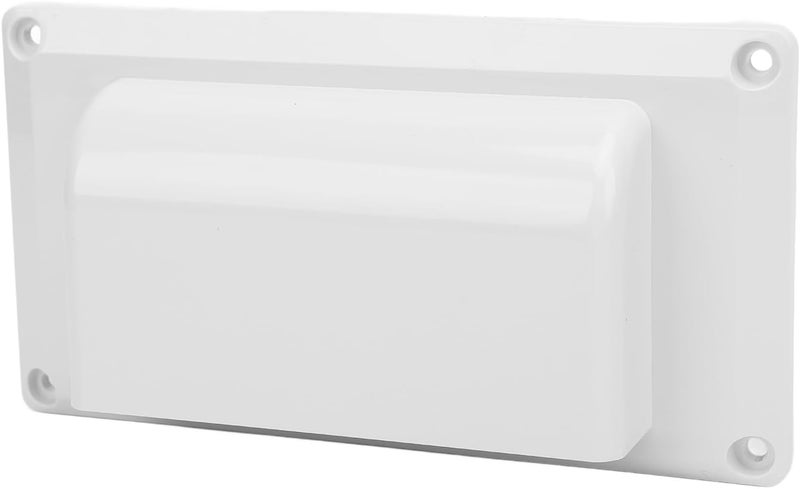 Sorandy Side RV Vent Covers, Proof Rainwater Prevention Air Ventilation Cover with Screw Fixed Installation, Ideal for RV Camping Vehicle Trailer Boat Yacht (White: 03040278) - Image 3