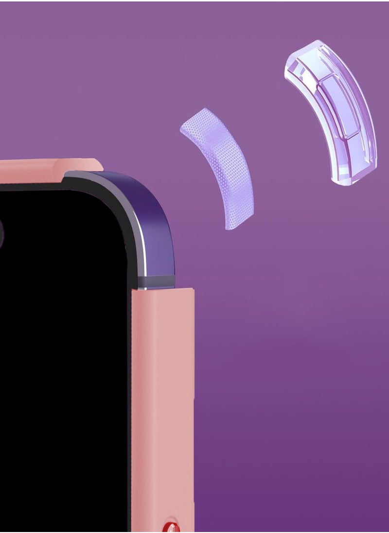 Wtech - Hybrid Silicone With Translucent Hard Back Protective Plating Lens Magsafe Case Cover For Apple iPhone 15 2023 Light Pink - Image 1