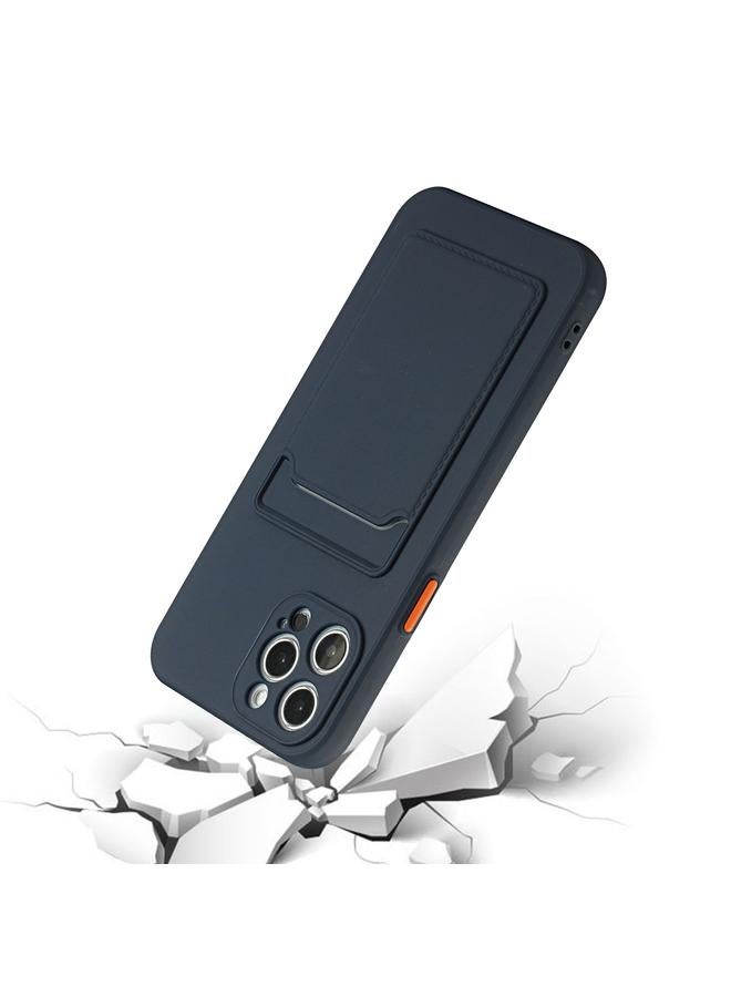 اس-توب جراب لهاتف iPhone 15 Pro Max بتصميم فتحة للبطاقات، جراب هاتف TPU مقاوم للصدمات - Image 4