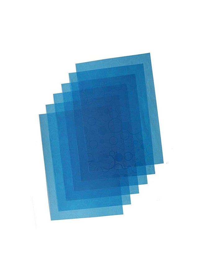 Kuber Industries Pack of 12 PVC Fridge Mat | Circle Design Shelf Liner | Refrigerator Drawer Mat | Water Proof & Oilproof Shelf Mat | Multipurpose Mat | Blue - Image 5