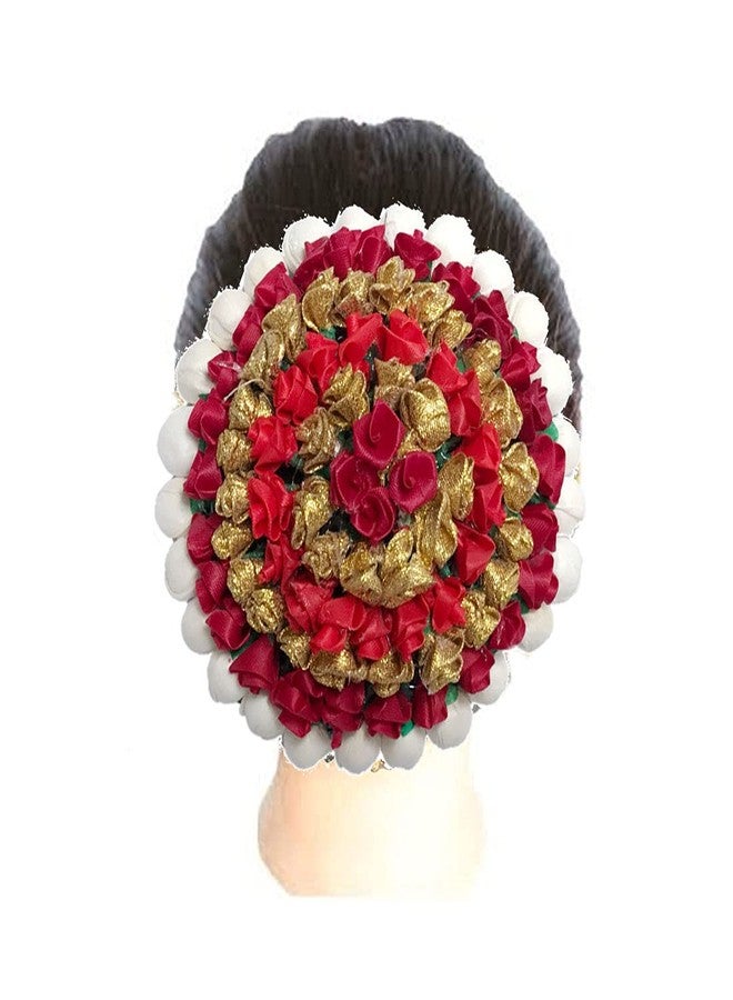 Arooman™ Artificial Flower Juda Hair Gajra for Girls Hair Styling, Hair Accessories (Pack-01,Color-Multi) M12190921 - Image 3