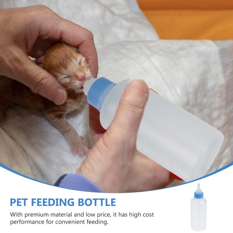 3Pcs Small Pet Nursing Bottles with Replacement Nipples for Kittens and Puppies - Image 3