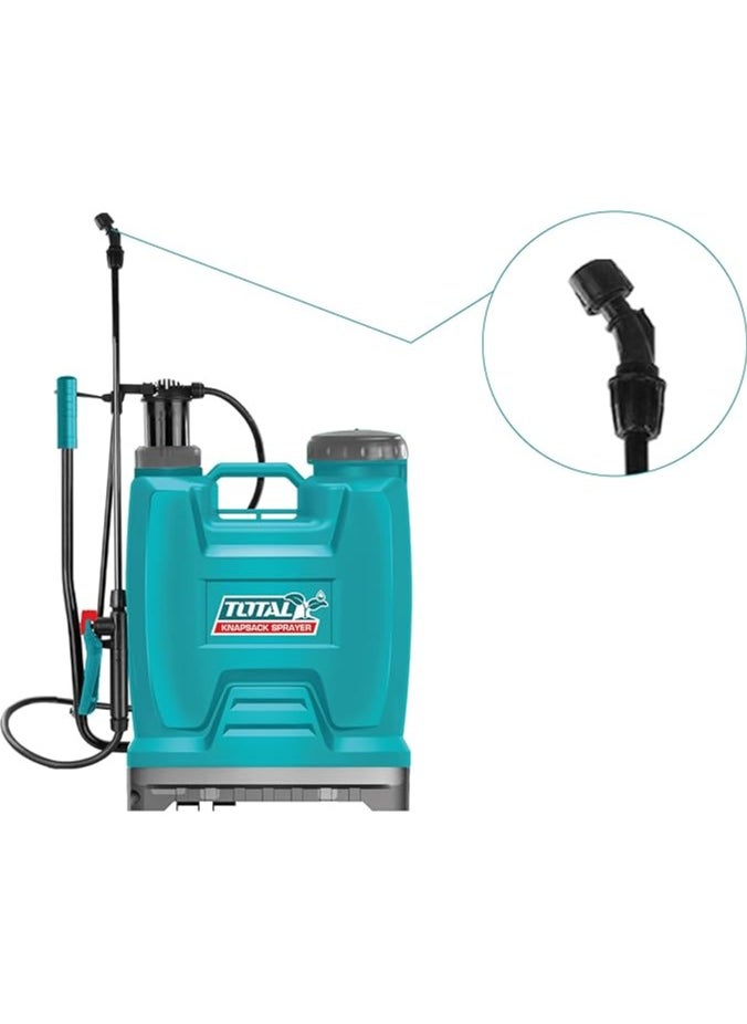 TOTAL - Total 16L Knapsack Sprayer - Adjustable Nozzle, Y Trigger with Fiberglass Lance for Efficient Garden Spraying - Image 1