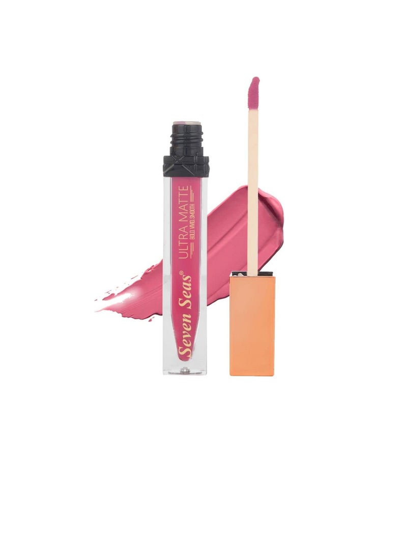 Seven Seas Seven Seas Ultra Smooth Matte Liquid Lipstick Smooth Lip Color Weightless Finish Long Lasting Matte Liquid Lipstick for Women Medium Carmine  - Image 1