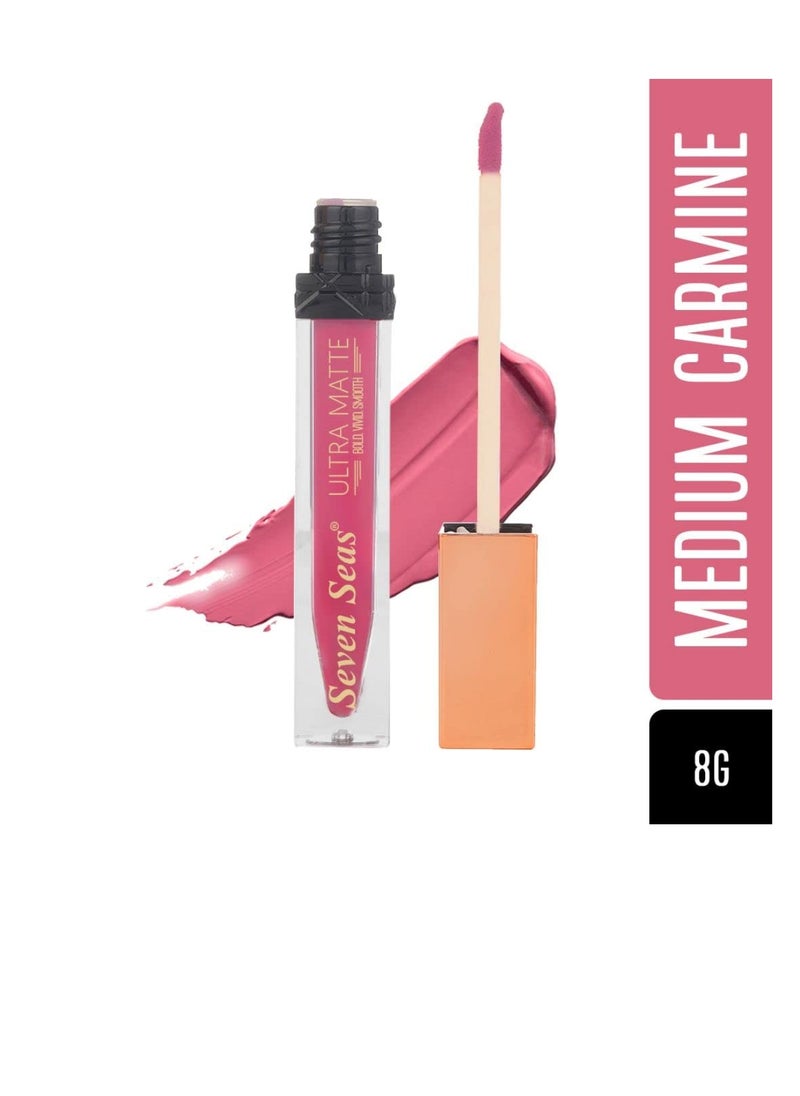 Seven Seas Seven Seas Ultra Smooth Matte Liquid Lipstick Smooth Lip Color Weightless Finish Long Lasting Matte Liquid Lipstick for Women Medium Carmine  - Image 2