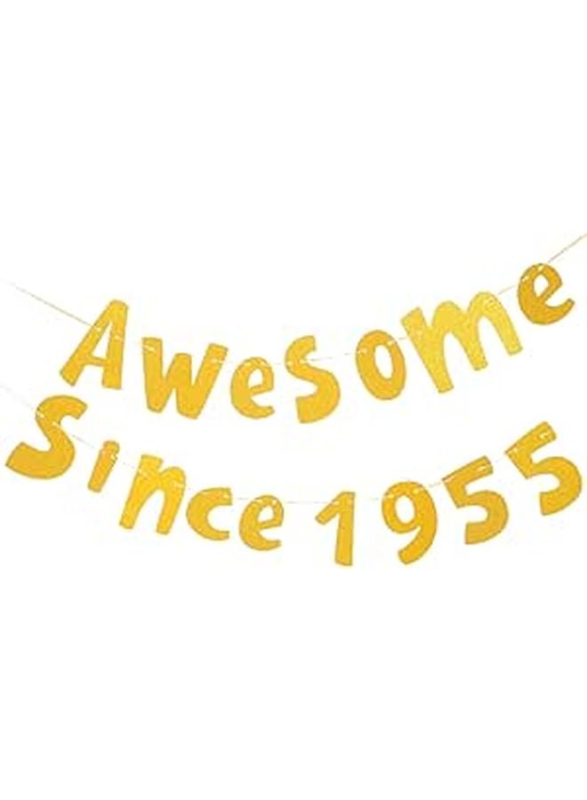 Sturdy Paper Birthday Banner Decor Set Easy Installation Party Props for Men Women - Image 1