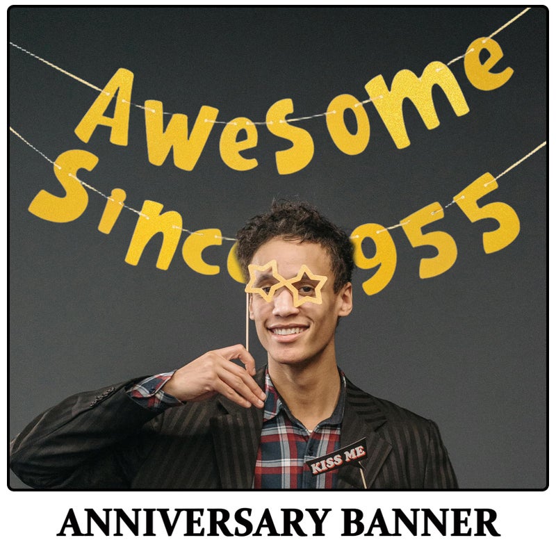 Sturdy Paper Birthday Banner Decor Set Easy Installation Party Props for Men Women - Image 4