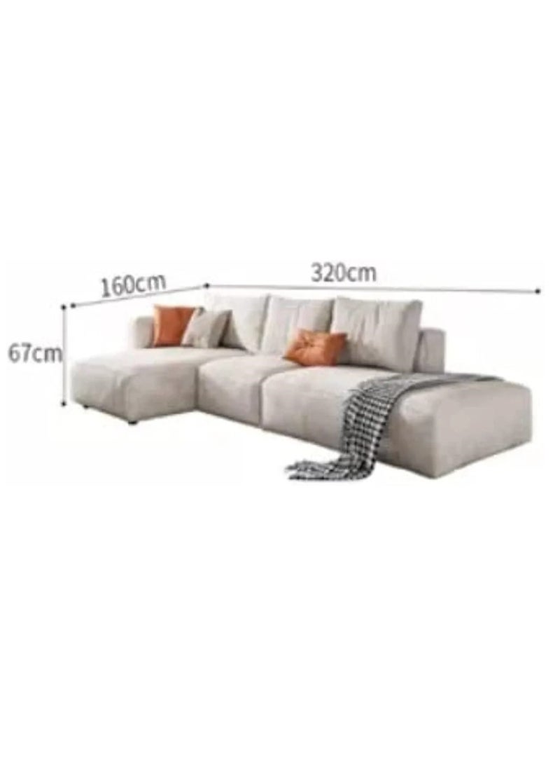 Comfynest - Modern Sectional L Shape Sofa Set Minimalist Glamour Style - Image 1