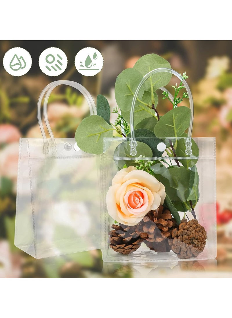 Oasisgalore 10Pcs Clear PVC Gift Bags, 15x7x16cm, Reusable for Weddings, Birthdays, Parties  - Image 3