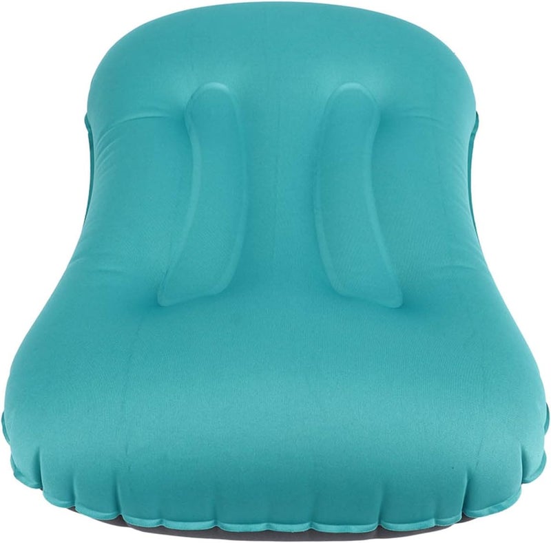 Inflatable Lumbar Pillow, Camping Pillows Blow Up Travel Neck Pillow with One Piece Valve for Camping Outdoor Peacock Inflatable Lumbar, Portable Soft Mattress Nan - Image 1