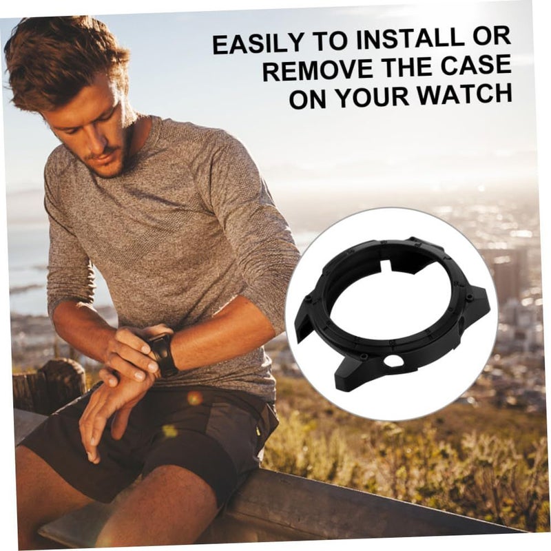 TPU Protective Watch Case Lightweight Sports Design Durable Black 5X5X1.4CM - Image 5