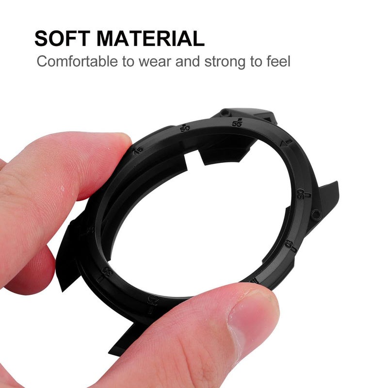 TPU Protective Watch Case Lightweight Sports Design Durable Black 5X5X1.4CM - Image 4