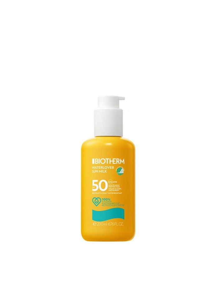 Biotherm Sun Waterlover Sun Milk SPF50 200ml - Image 1