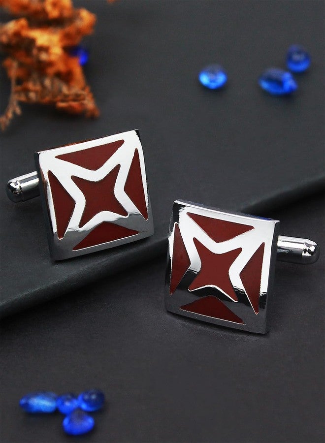 Kovove The Starlet Brown Coloured Cufflinks - Image 2