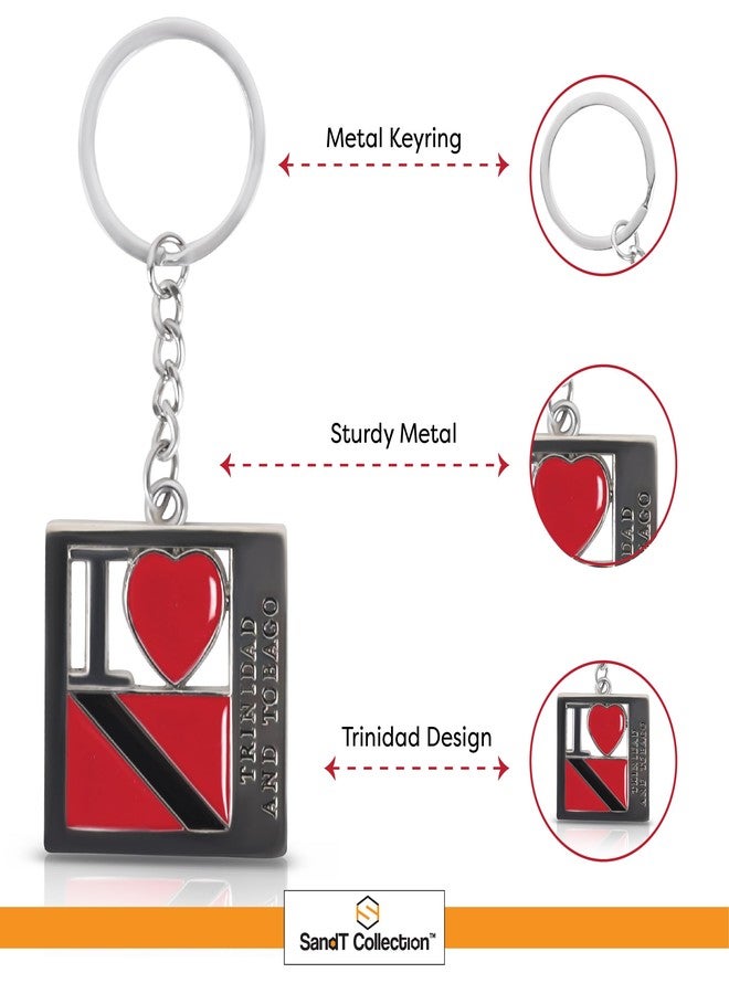 SandT Collection I Love Trinidad and Tobago Keychain - Image 4
