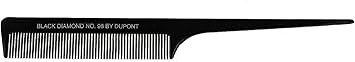 Black Diamond Rattail Hair Comb 202 ml Length - Image 1