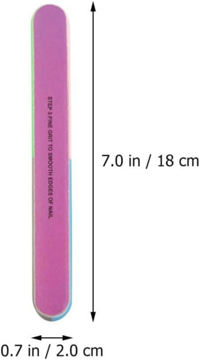 8pcs Multi-Side Nail Shaping Files and Buffers Sponge Set, Handheld Nail Filing and Polishing Tools for Manicure and Pedicure, Suitable for Home and Salon Use - Image 2