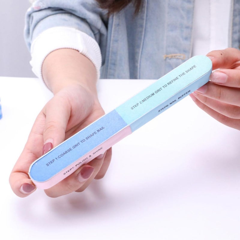 8pcs Multi-Side Nail Shaping Files and Buffers Sponge Set, Handheld Nail Filing and Polishing Tools for Manicure and Pedicure, Suitable for Home and Salon Use - Image 5
