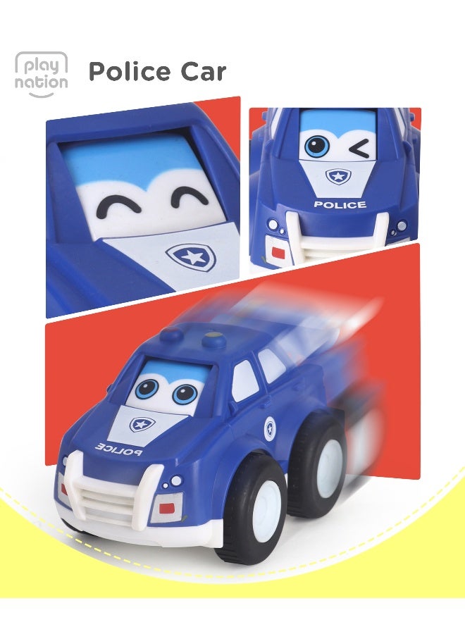 PlayNation Friction Powered Push & Go Vehicle Toys - 4 Pieces - Image 5