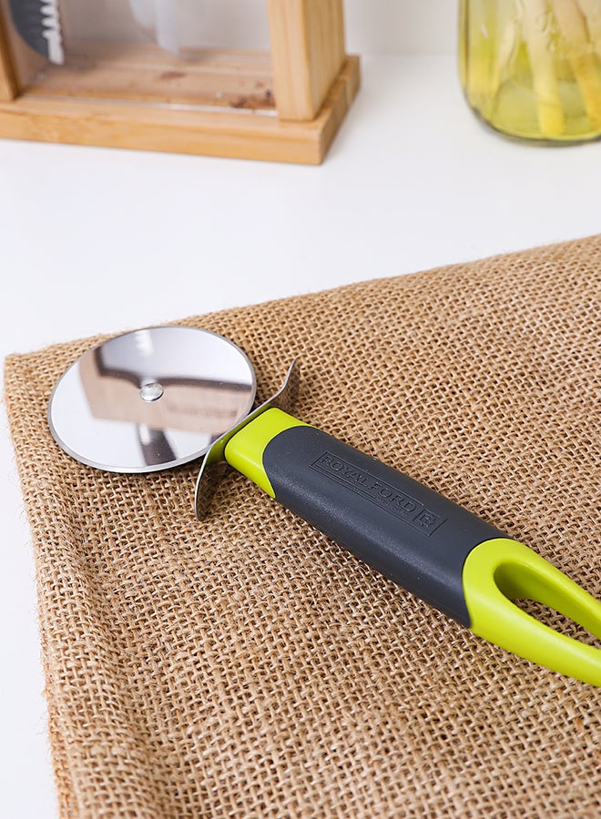 Royalford Pizza Cutter Black/Green/Silver 20x7.5cm - Image 3