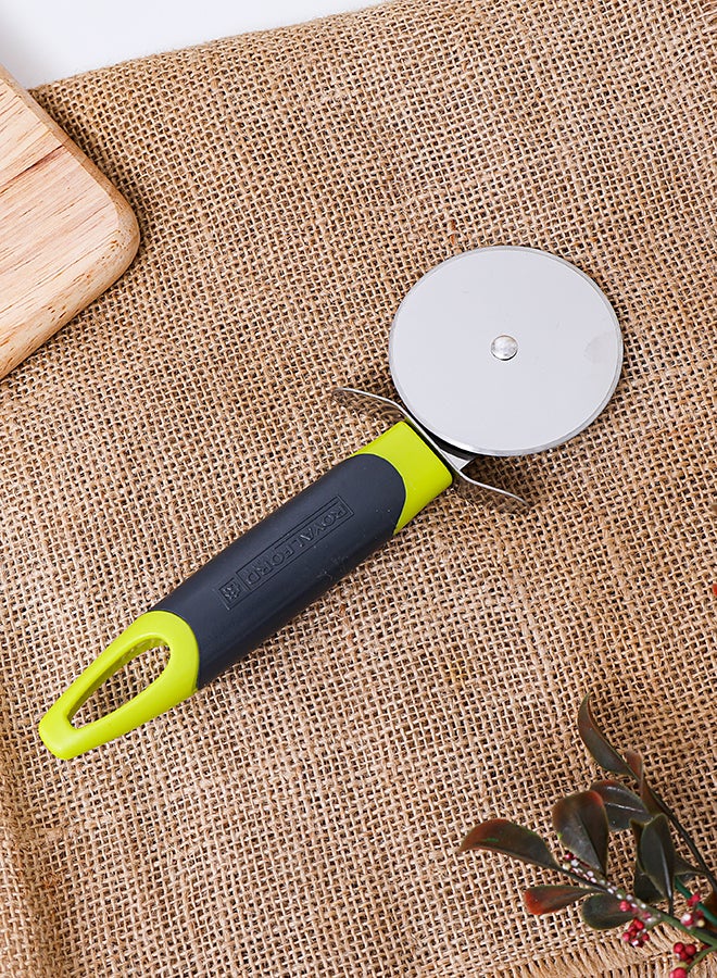 Royalford Pizza Cutter Black/Green/Silver 20x7.5cm - Image 1