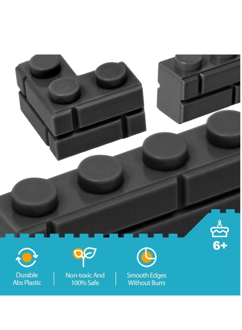 KASTWAVE 240 Pieces Masonry Profile Bricks, Classic Wall Building Bricks, Suitable for Wall Parts and Pieces Diverse Bulk Toy Kit, Compatible with Major Brands - Image 4