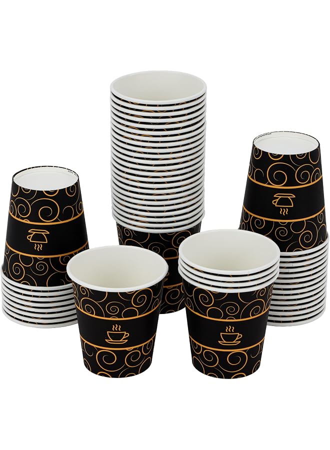 S-TOP Paper cup 6.5 oz 50 pcs disposable paper cups perfect for coffee tee etc - Image 1