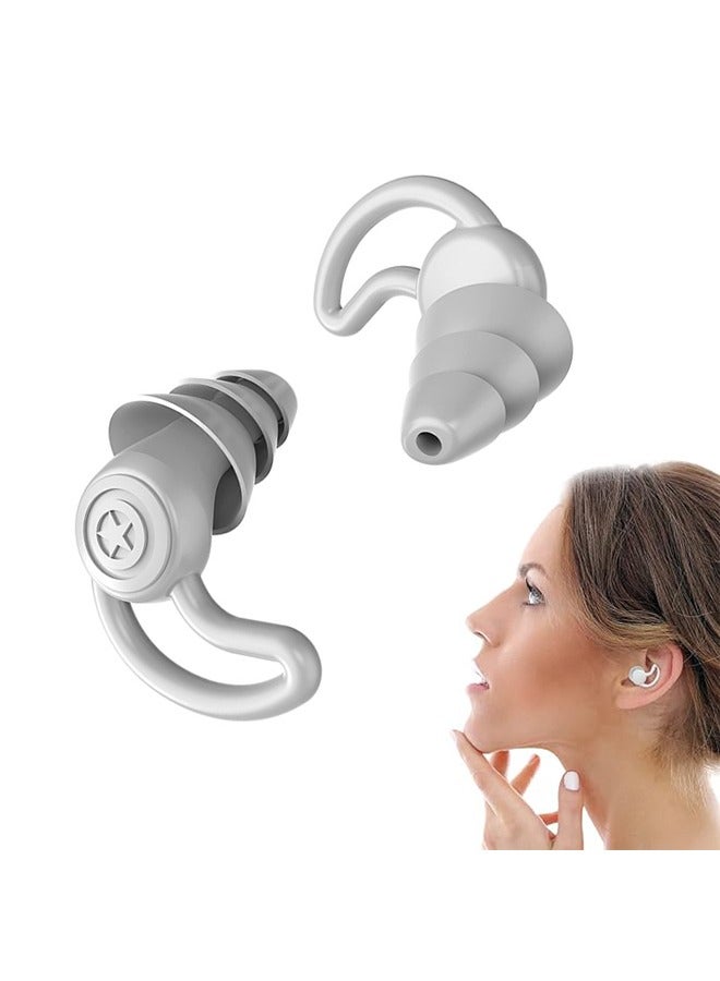 Generic Reusable Safe Silicone Earplugs Noise Cancelling Ear Plugs for Sleeping High Fidelity Earplugs for Musicians Concerts Construction Motorcycle Shooting Sleeping Hearing Protection Easy to Use and Carry  - Image 1