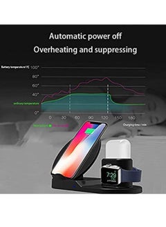 Y&D 3 in 1 Wireless Charging Station Fast Dock For Qi Charger Compatible for iPhone11/Pro/X/XS/XR/Xs Max/8/8 Plus Apple Watch Series 5/4/3/2/1  - Image 5